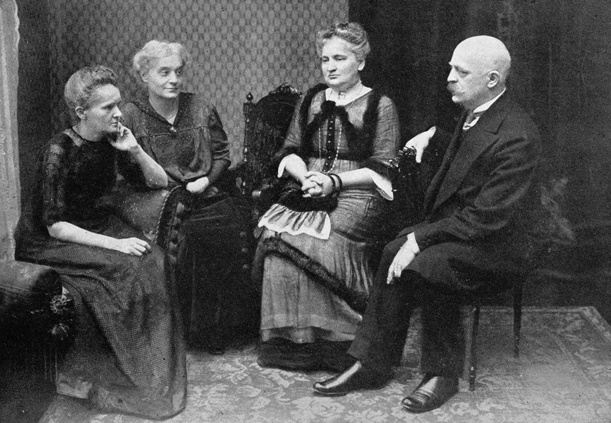Marie Curie with Her Brother and Sisters by Unbekannter Künstler