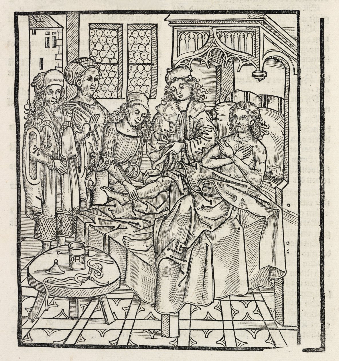 Medieval Ministering to the Sick by Unbekannt