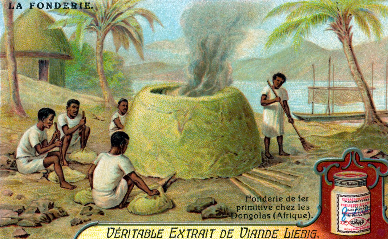 Metal Casting: Iron Casting in Dongola by Unbekannter Künstler