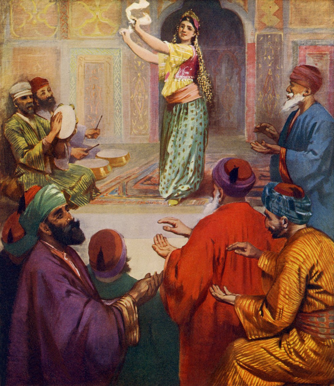 Middle Eastern Dancer by Unbekannter Künstler