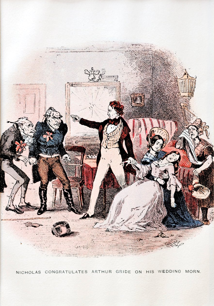 Nicholas Nickleby by C. Dickens - Illustration by Unbekannt