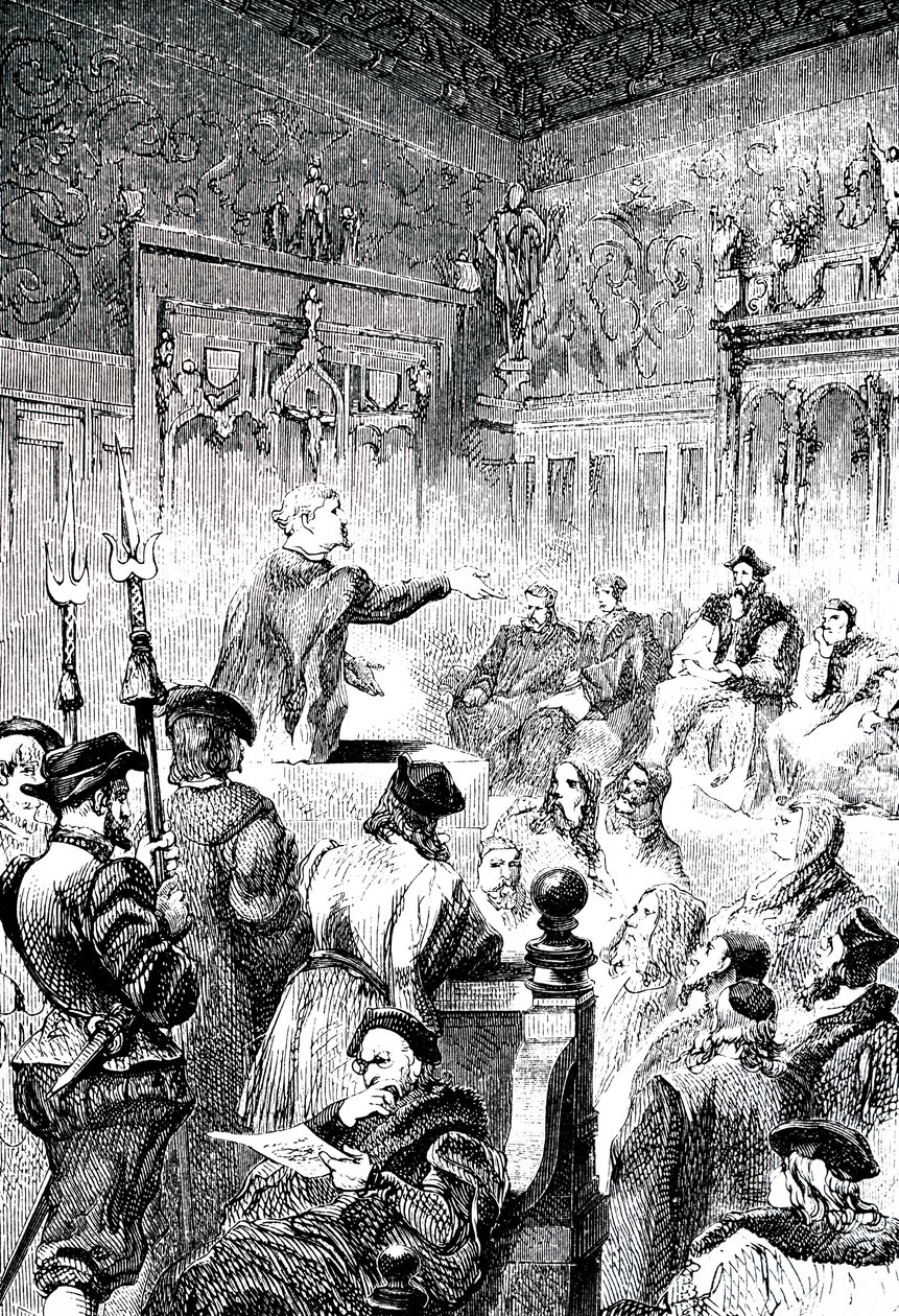 Paracelsus Pleading His Case by Unbekannt