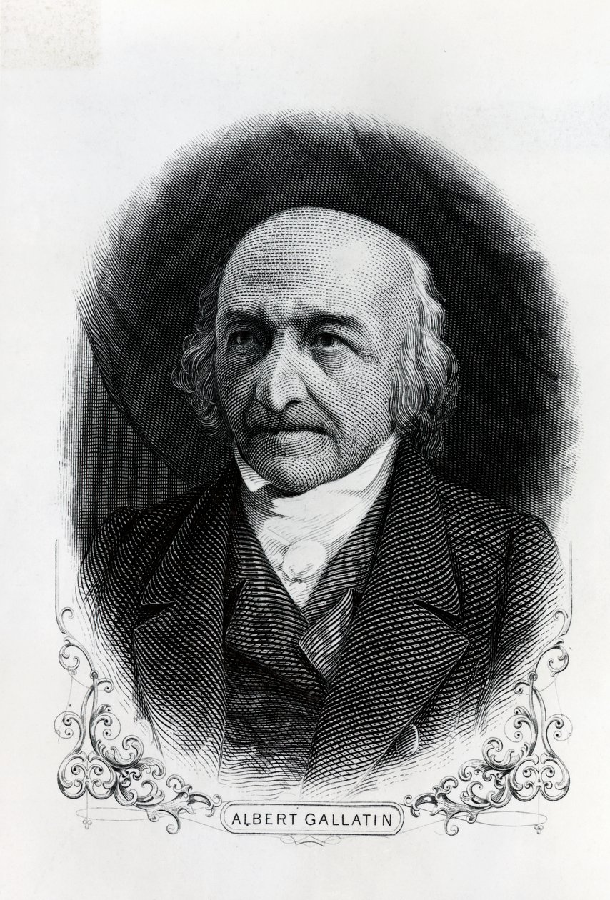 Portrait of Albert Gallatin (1761-1849) by Unbekannt
