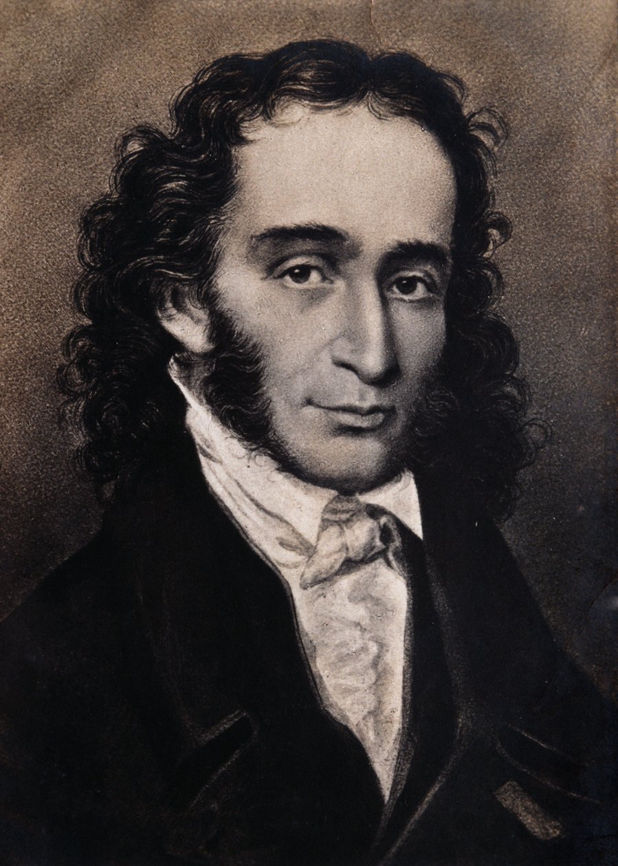 Portrait of Niccolo Paganini by Unbekannter Künstler