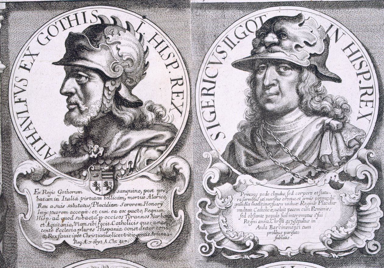Portraits of Ataulf and Sigeric by Unbekannt