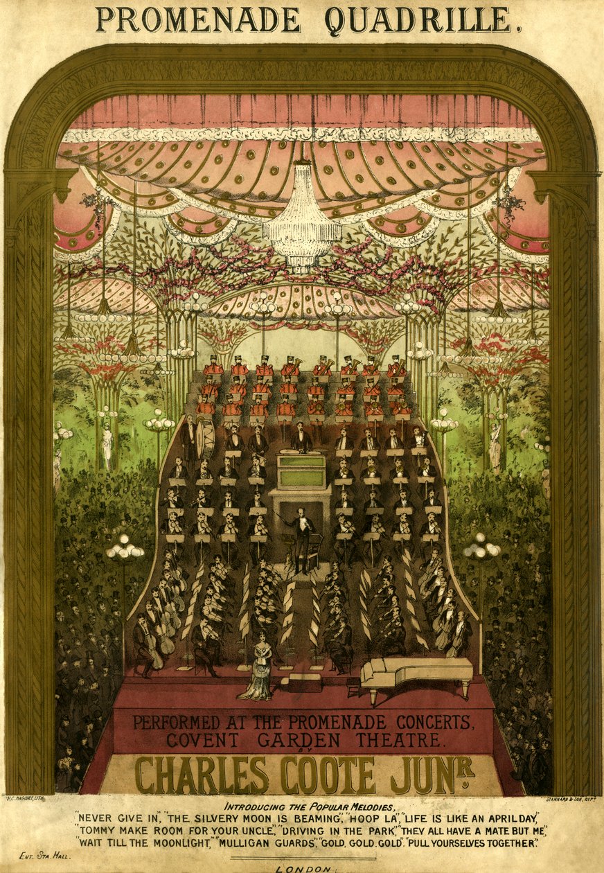 Promenade Quadrille Score Cover by Unbekannter Künstler
