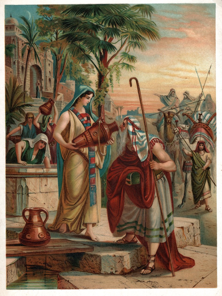 Rebecca at the Well by Unbekannter Künstler