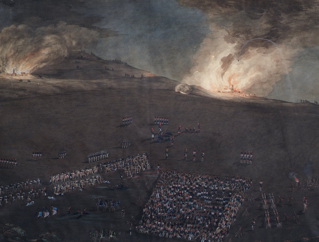 Battle Sketch from the Napoleonic Wars by Unbekannter Künstler