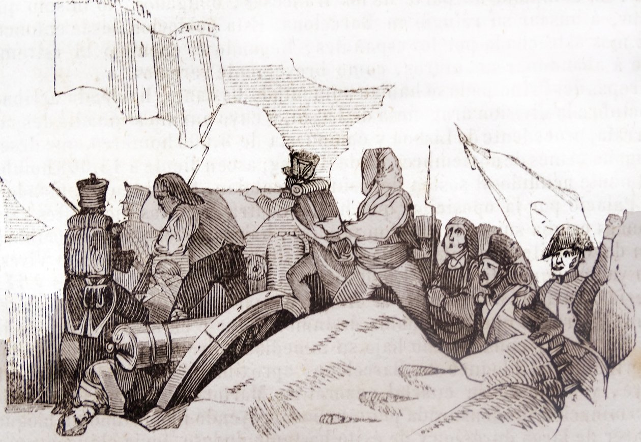 Siege of Roses, Peninsular War by Unbekannter Künstler