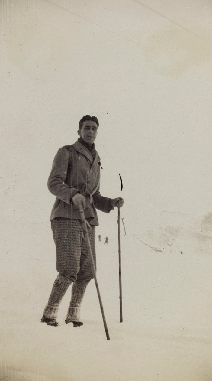 Skier at Abetone by Unbekannter Künstler