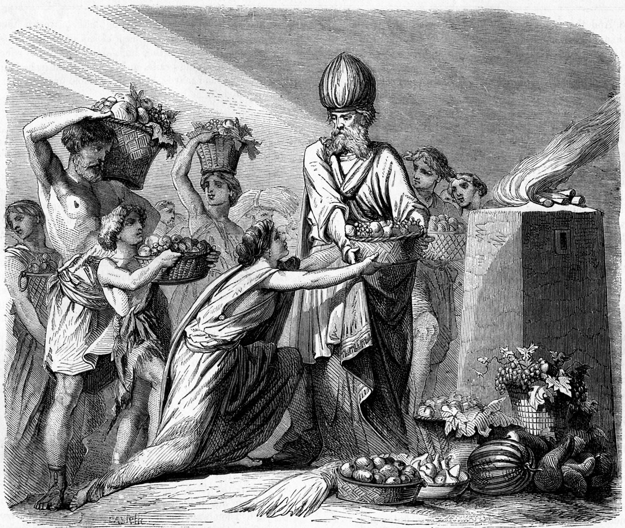 The Basket of First Fruits - Bible by Unbekannter Künstler