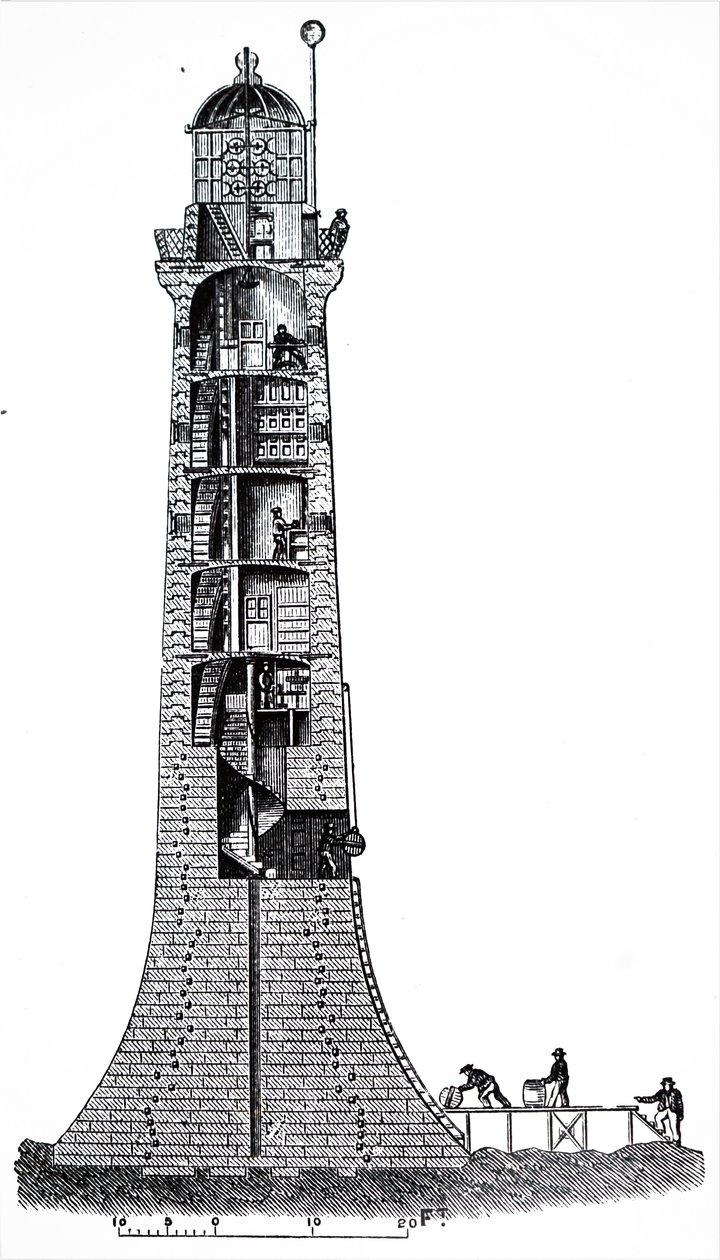The Bell Rock Lighthouse by Unbekannt