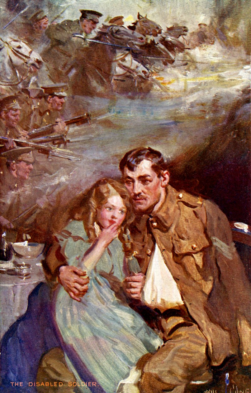 The Disabled Soldier by Unbekannter Künstler