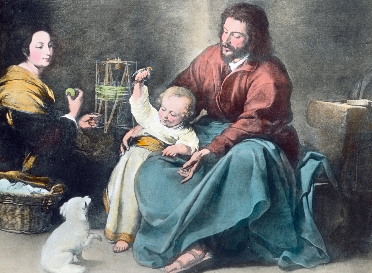 The Holy Family with the Little Bird by Unbekannter Künstler