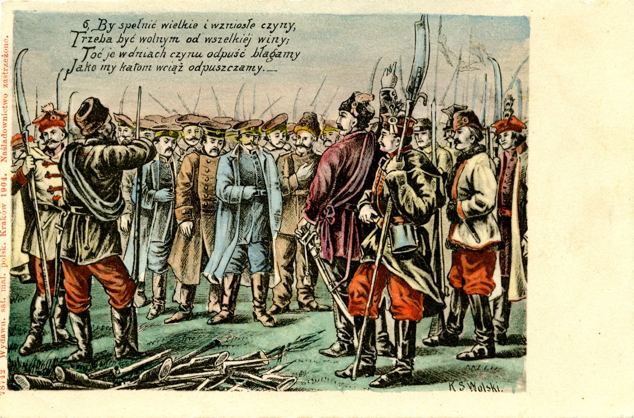 The January Uprising by Unbekannter Künstler