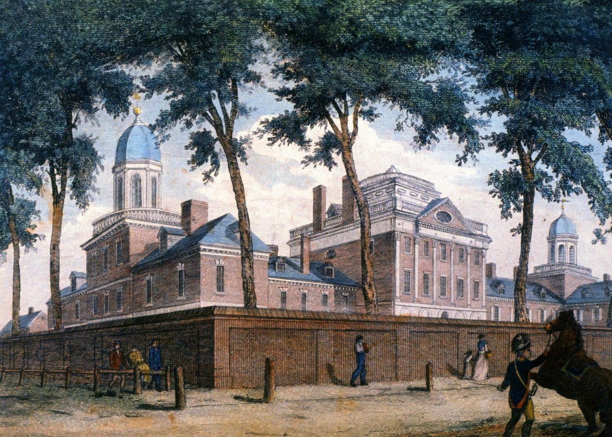The Pennsylvania Hospital in Philadelphia by Unbekannter Künstler
