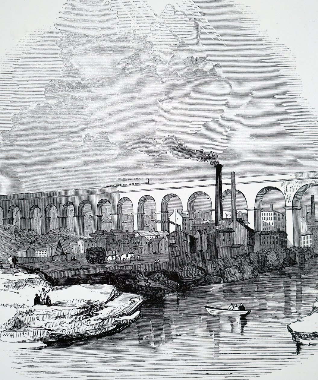 The Stockport Viaduct by Unbekannt