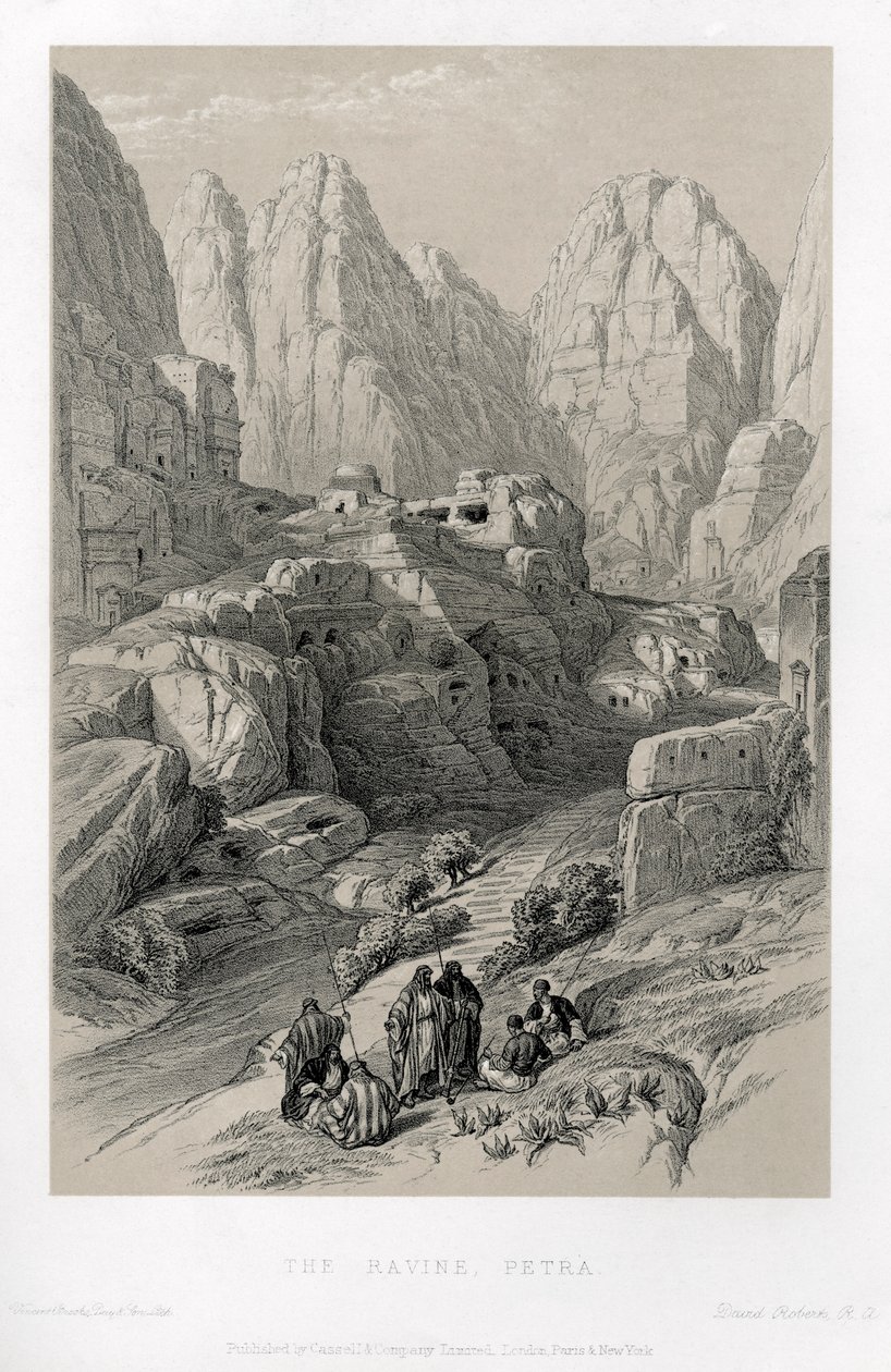 The Theatre in Petra by Unbekannter Künstler