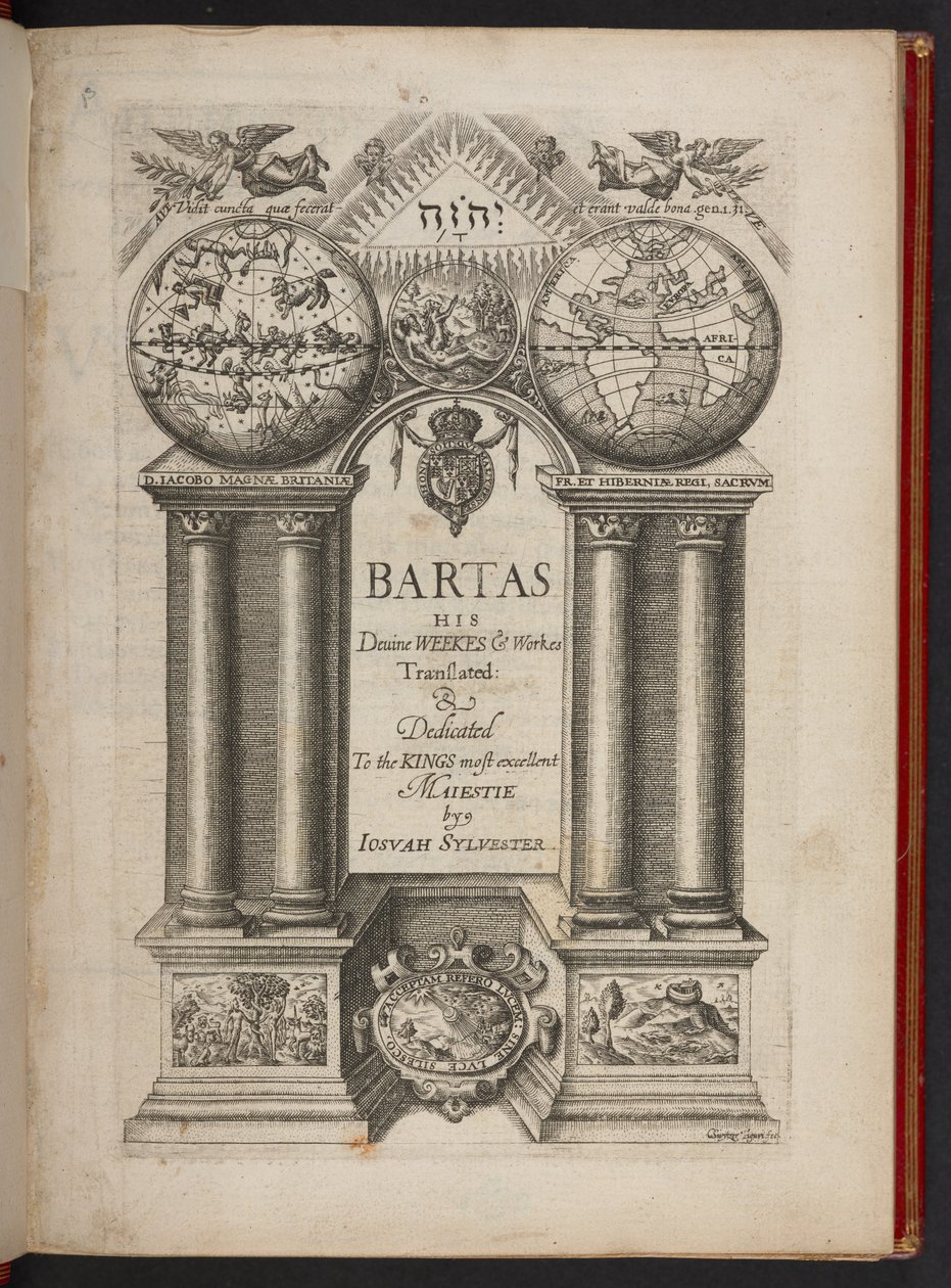 The title page of Divine Weekes by Unbekannter Künstler