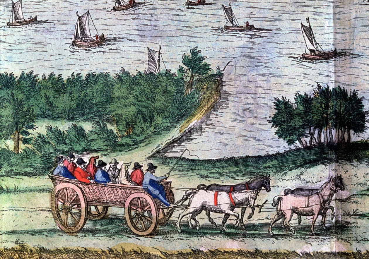 Transport by Osier Coach by Unbekannter Künstler