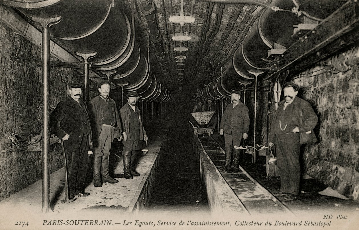 Underground Paris - the sewers by Unbekannter Künstler