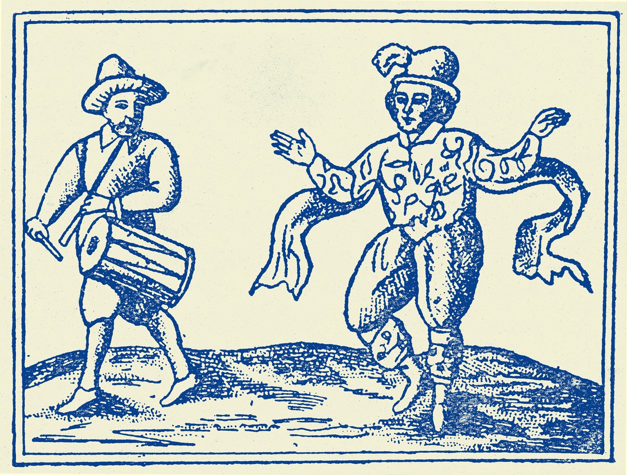 William Kempe dancing the Morris by Unbekannter Künstler