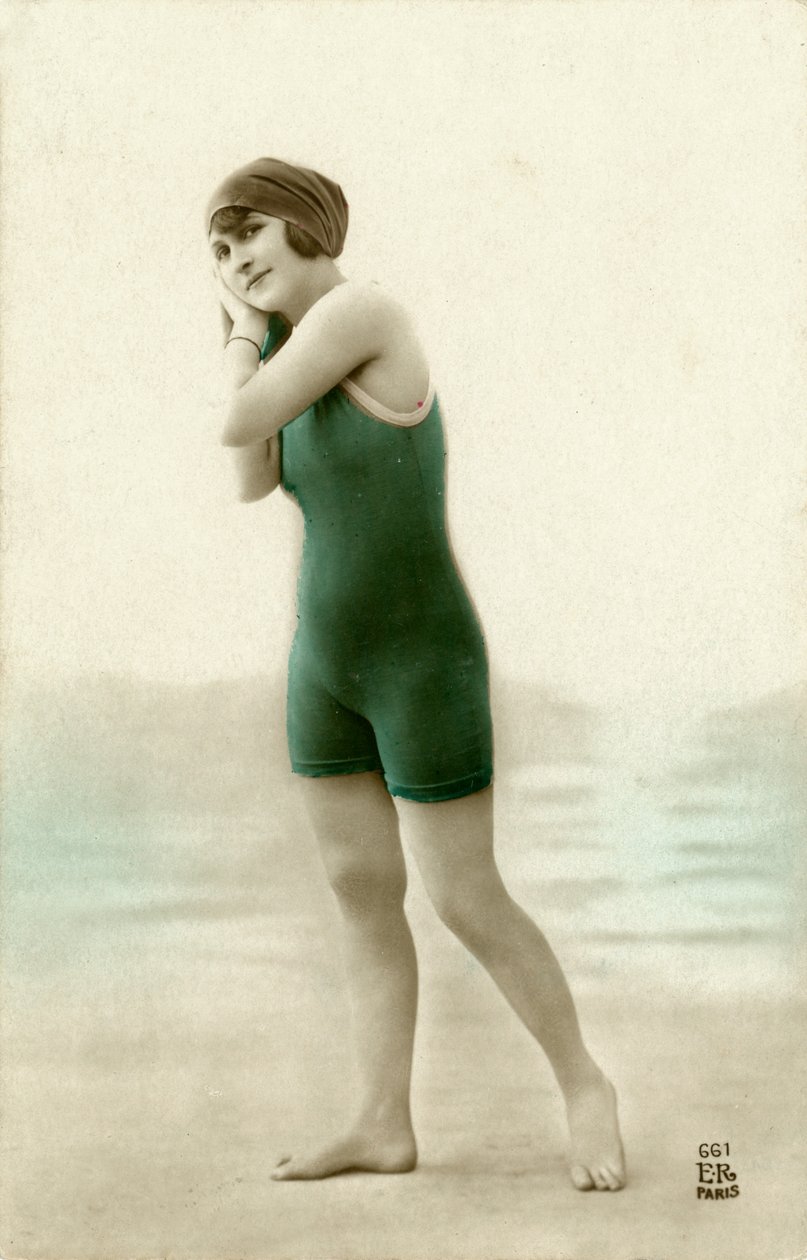 Woman in Swimsuit, c. early 1900s by Alec Hunter