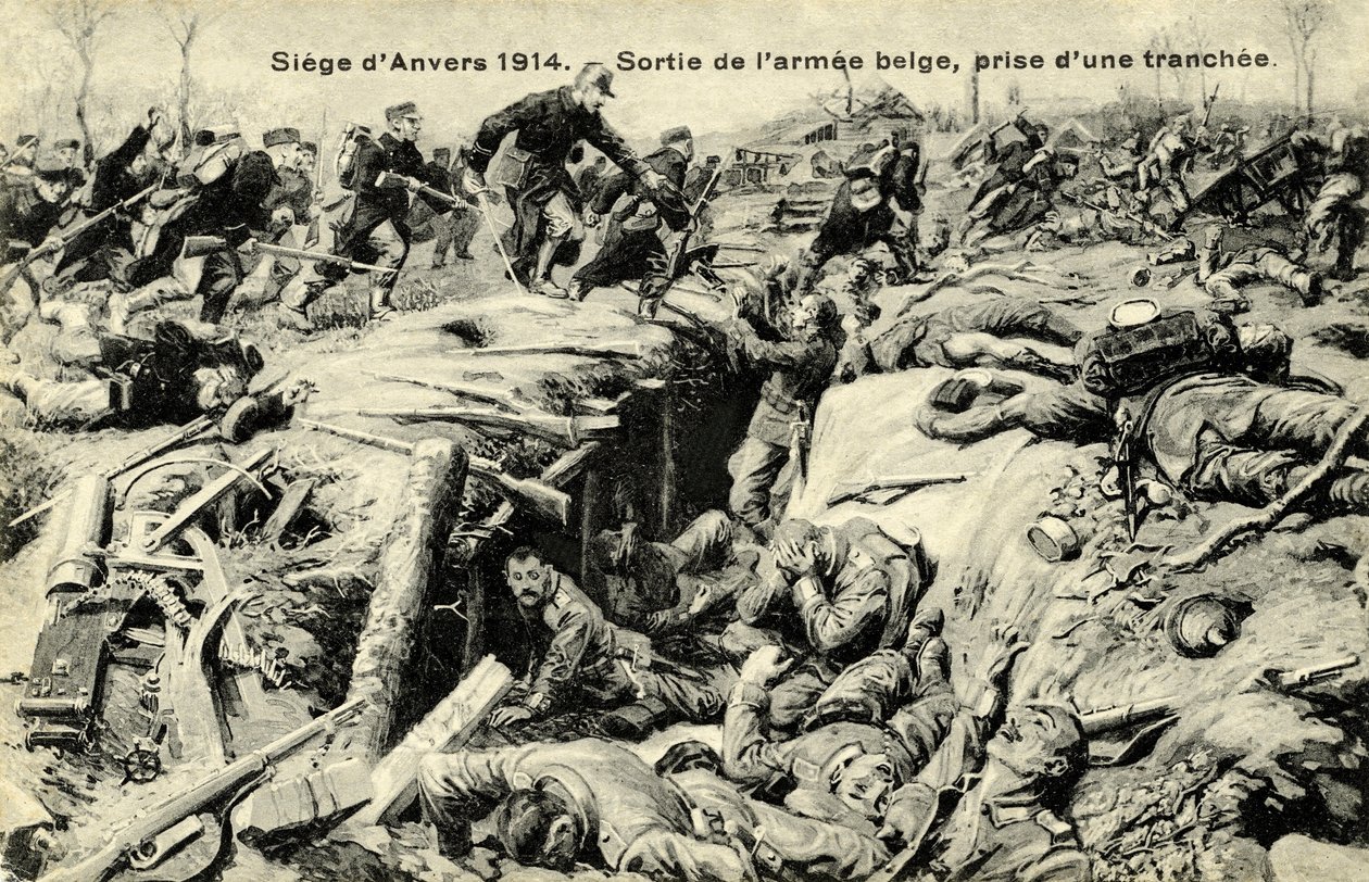 World War I: Siege of Antwerp by Unbekannter Künstler