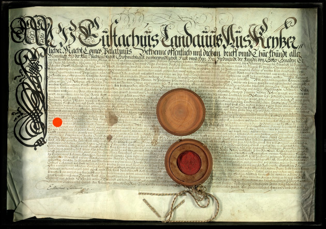 Austrian Patent of Nobility by Unidentified