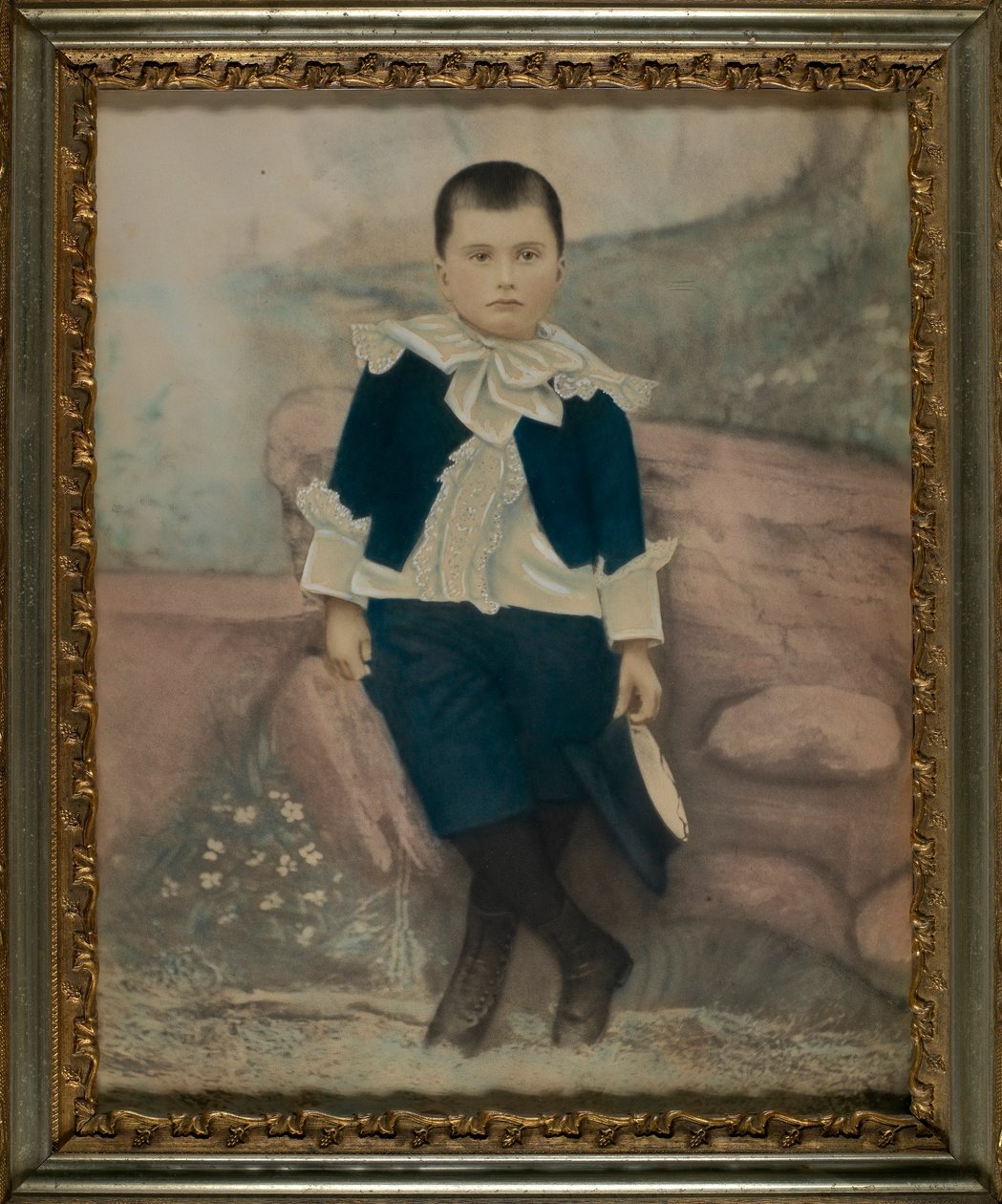 Boy in Fancy Blue Suit by Unidentified