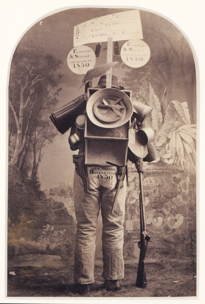 "Forty-niner" Street Advertiser in Studio, San Francisco by Unidentified