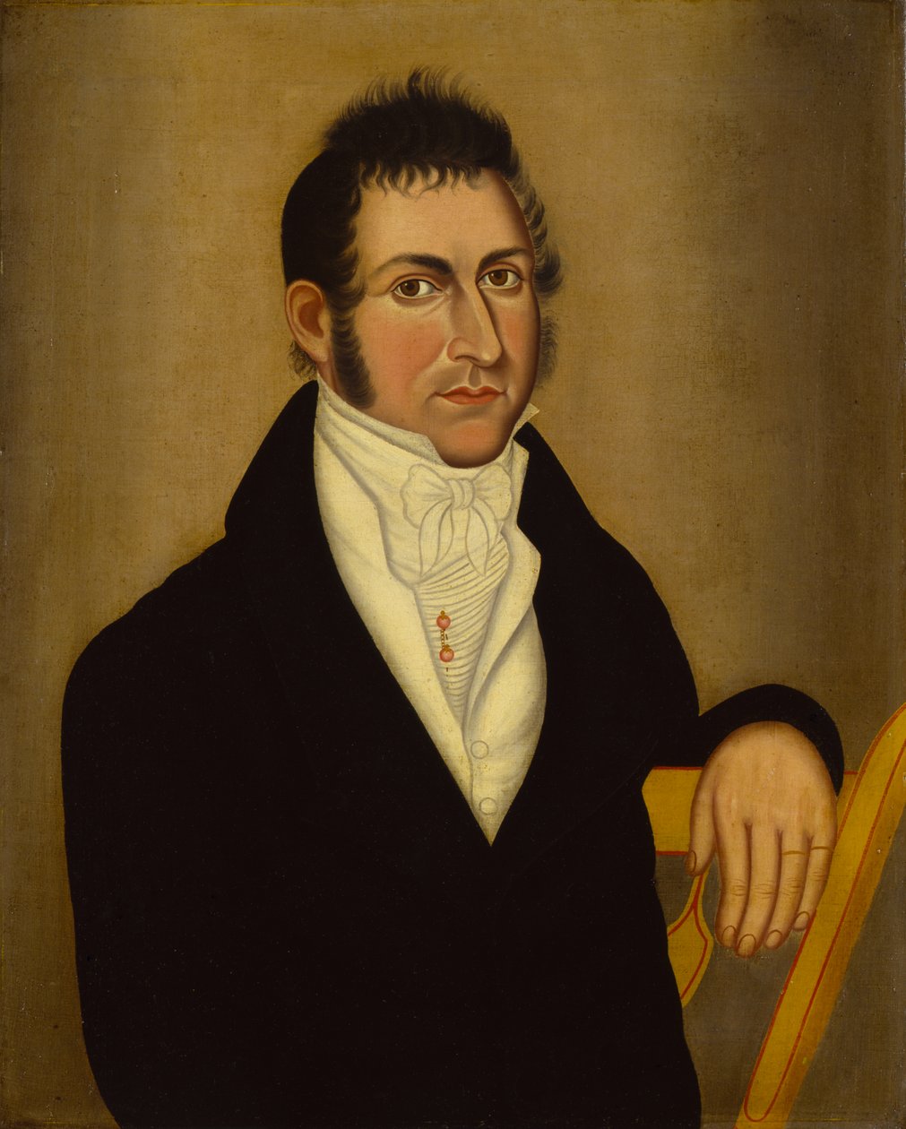 Man in Yellow Chair by Unidentified