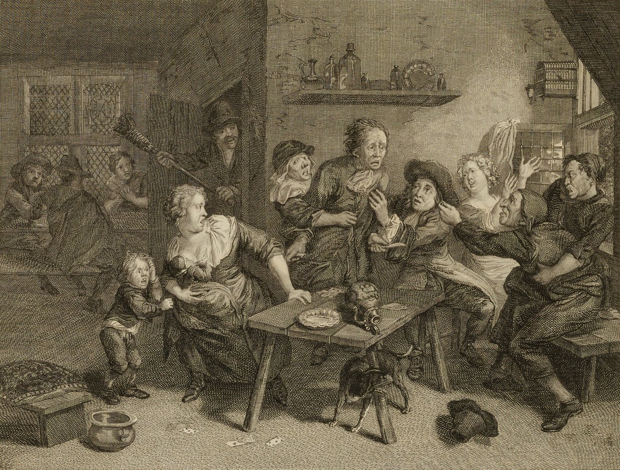 Two Men Drawing Knives by Unidentified