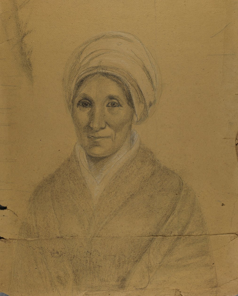 Woman Wearing Turban by Unidentified