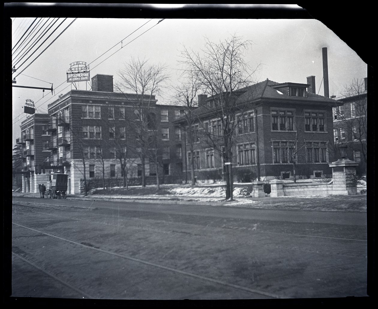 Harlan Court Apartments and a Neighboring House at 5457 Delmar Boulevard by Unknown