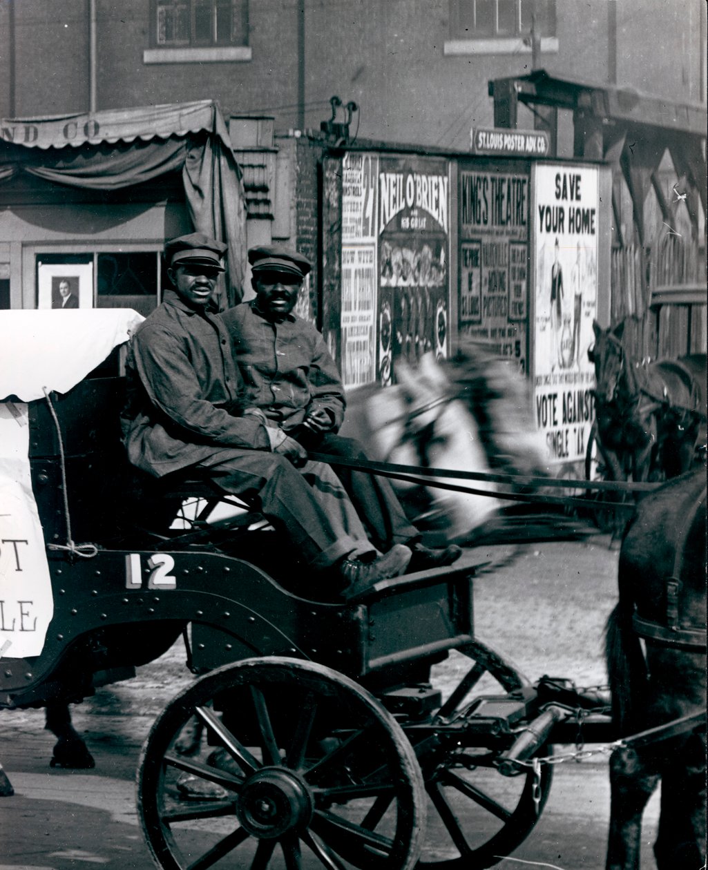 Teamsters Drive a City Ash Wagon in a Parade of Sanitation Equipment on Market Street by Unknown