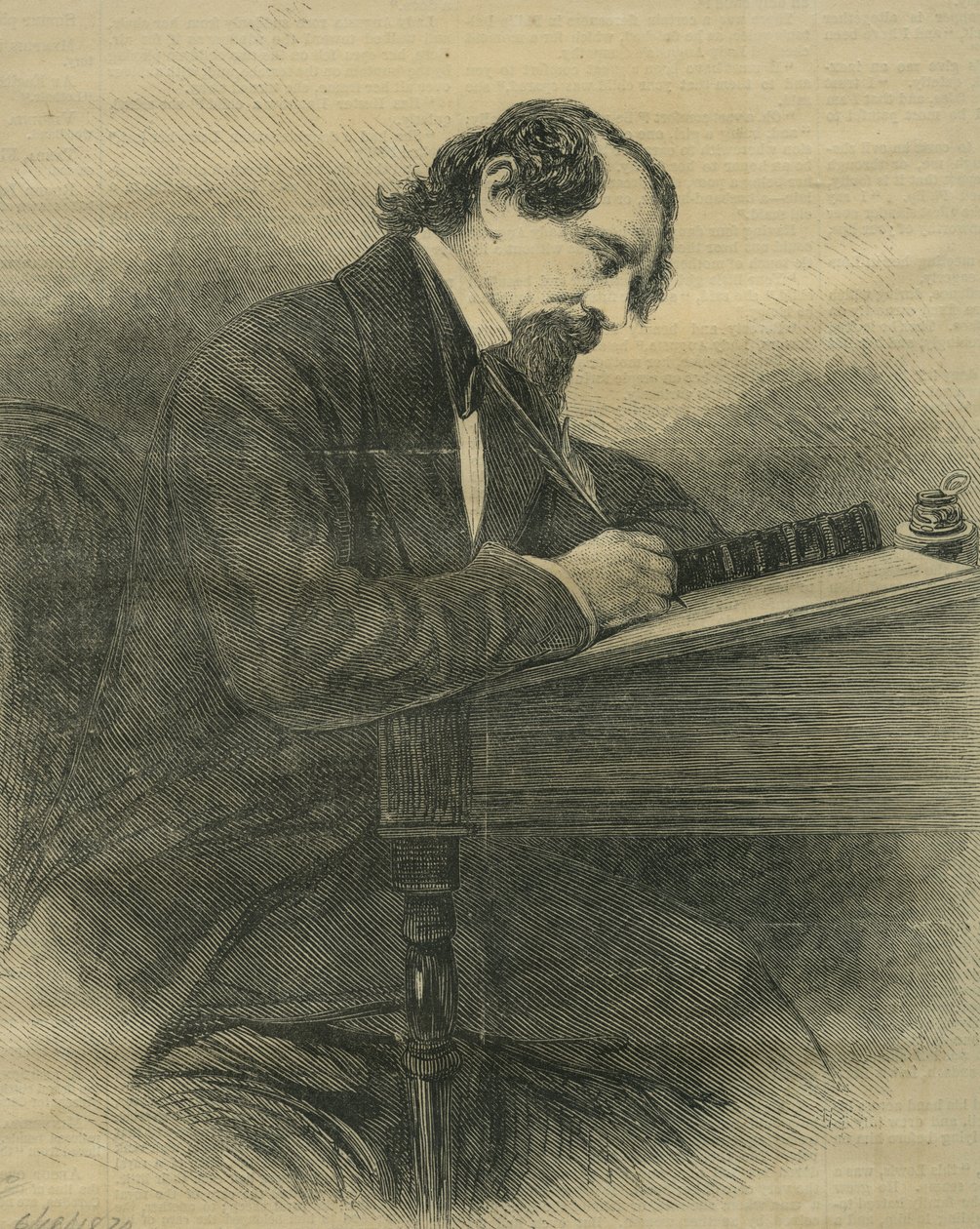 The Late Charles Dickens by Unbekannt Unbekannt