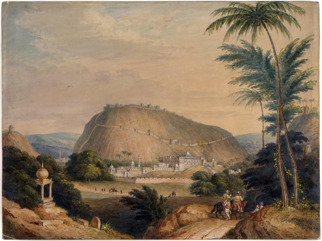 The Town and Pass of Bundi by Unknown