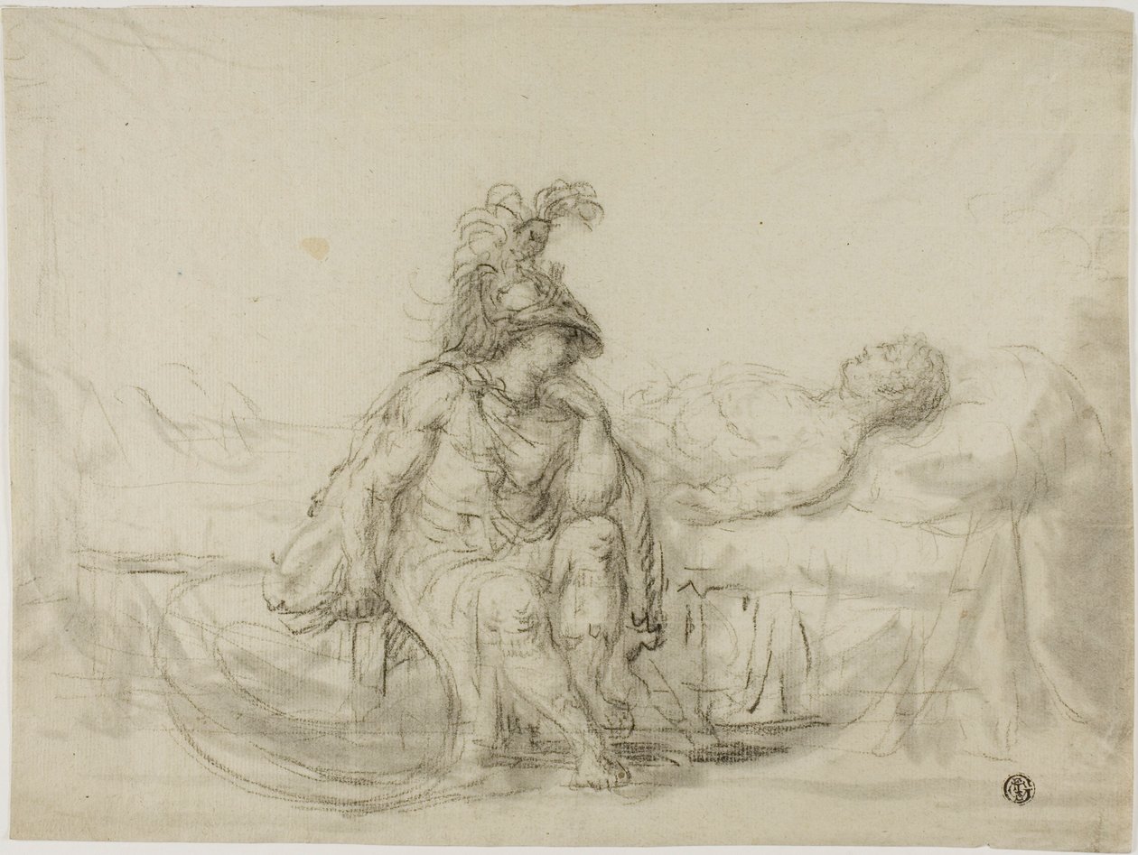 Achilles Mourning Patroclus by Unknown