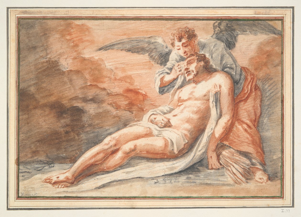 Angel Comforting the Deposed Christ by Unknown