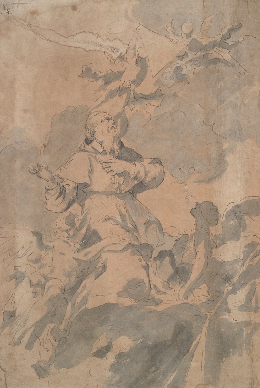 Ascension of a Cardinal Saint by Unknown