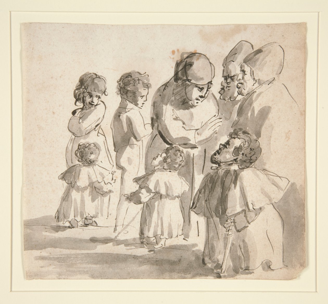 Caricature with Dwarves by Unknown