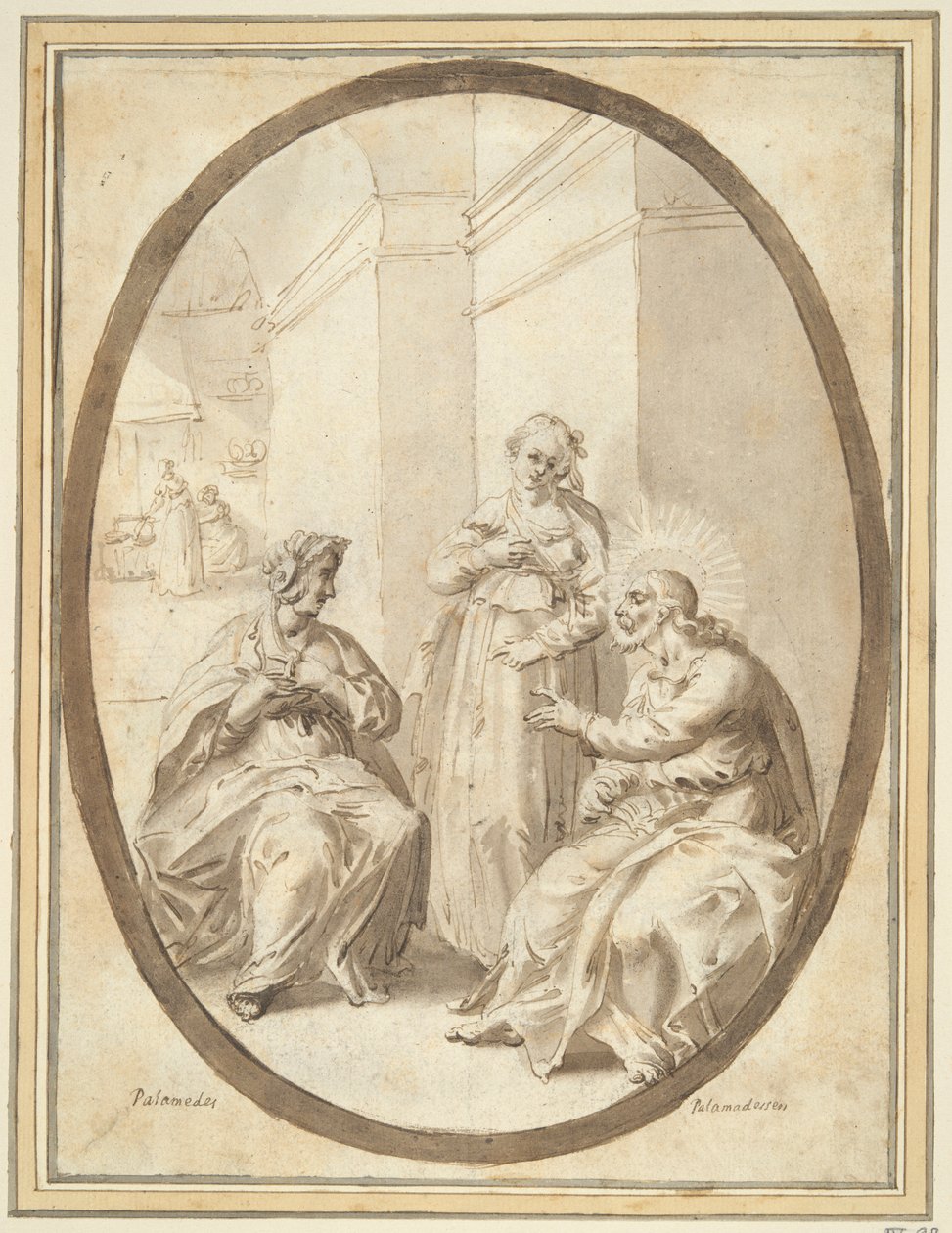 Christ in the House of Martha and Mary by Unknown