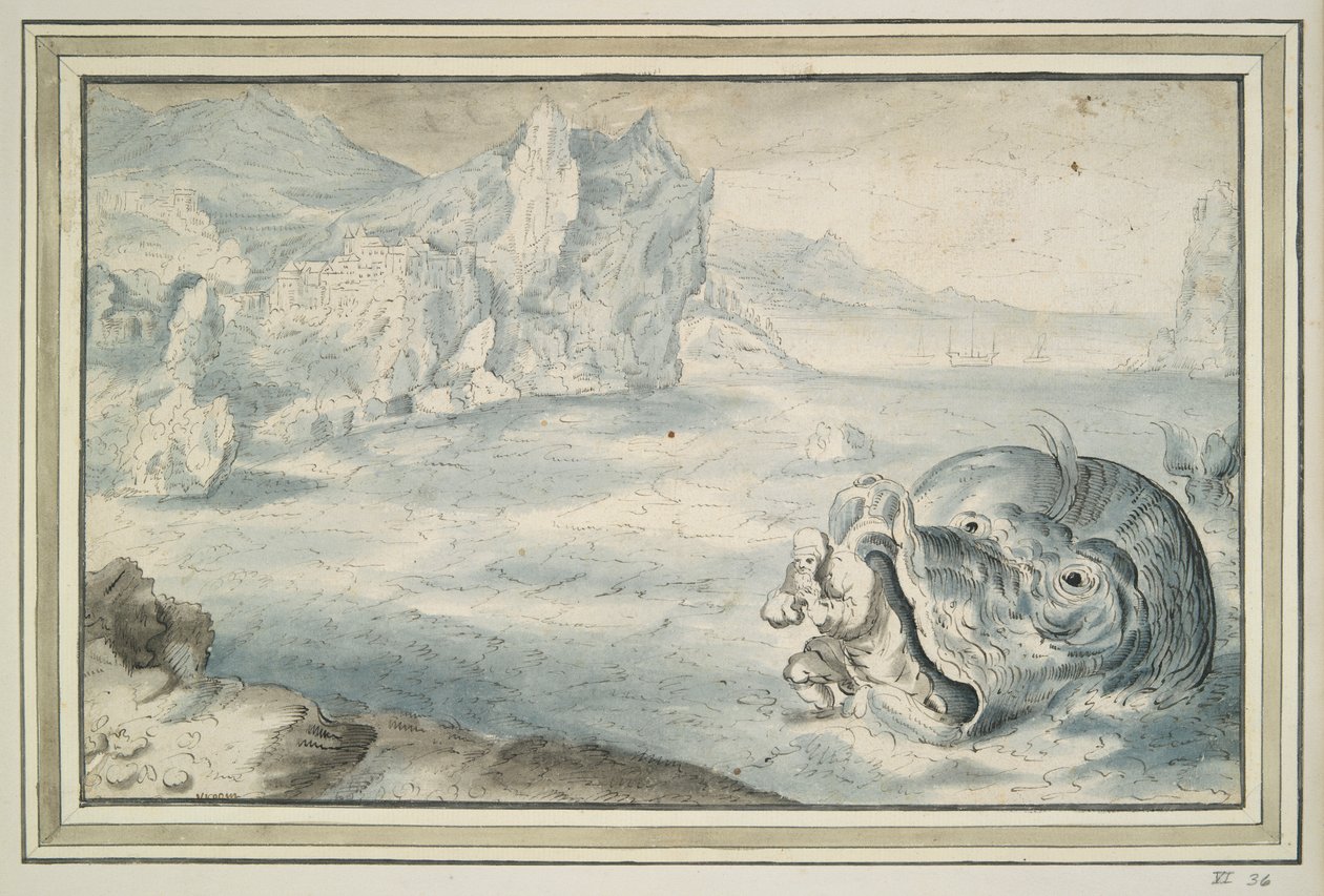 Jonah delivered from the whale by Unknown
