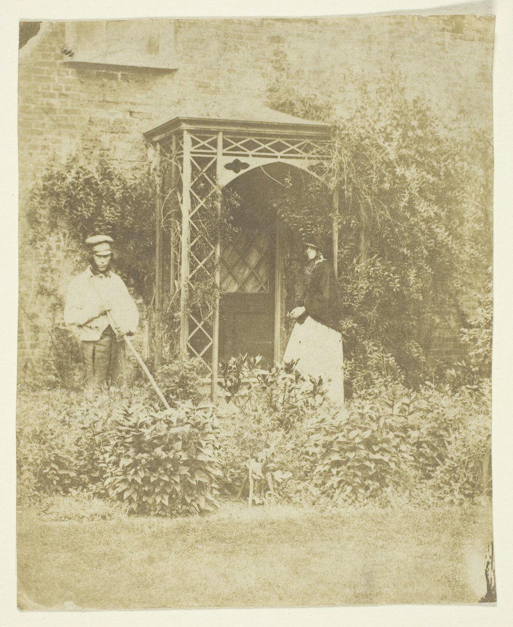 Mrs. Craik in Outdoor Garden by Unknown