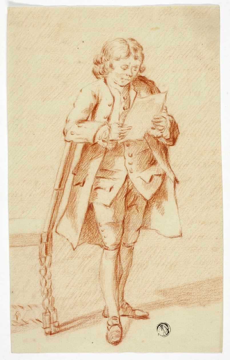 Standing Man Reading a Letter by Unknown
