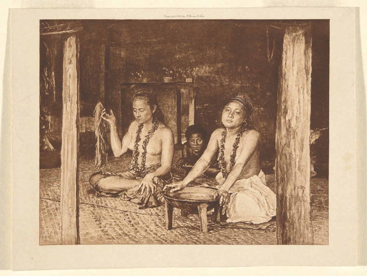 Two Tahitians by Unknown