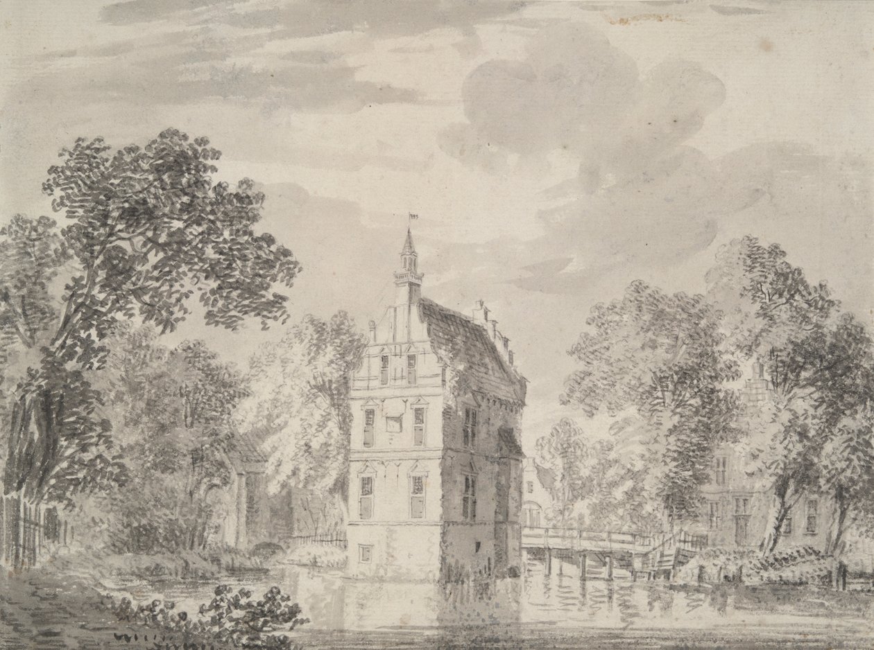 View of Crayestein Castle, Holland by Unknown