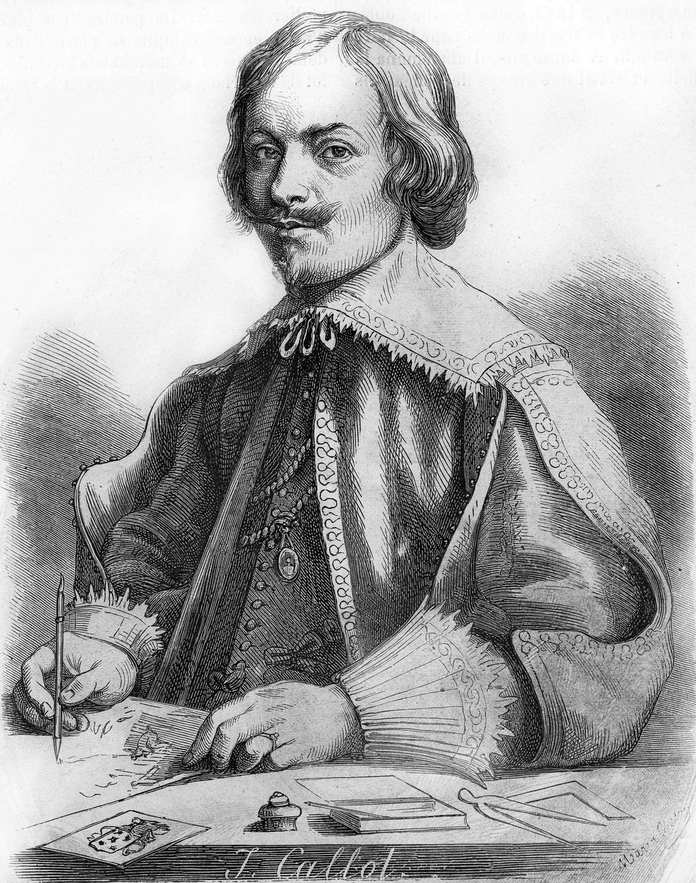 Jacques Callot, French cartoonist and engraver (Nancy) by Unknown artist