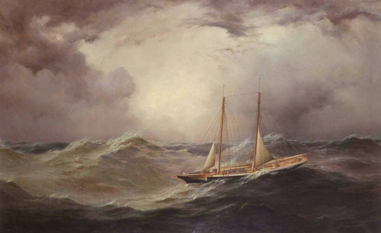 Livonia after Losing Bowsprit Mid-Atlantic by Unknown